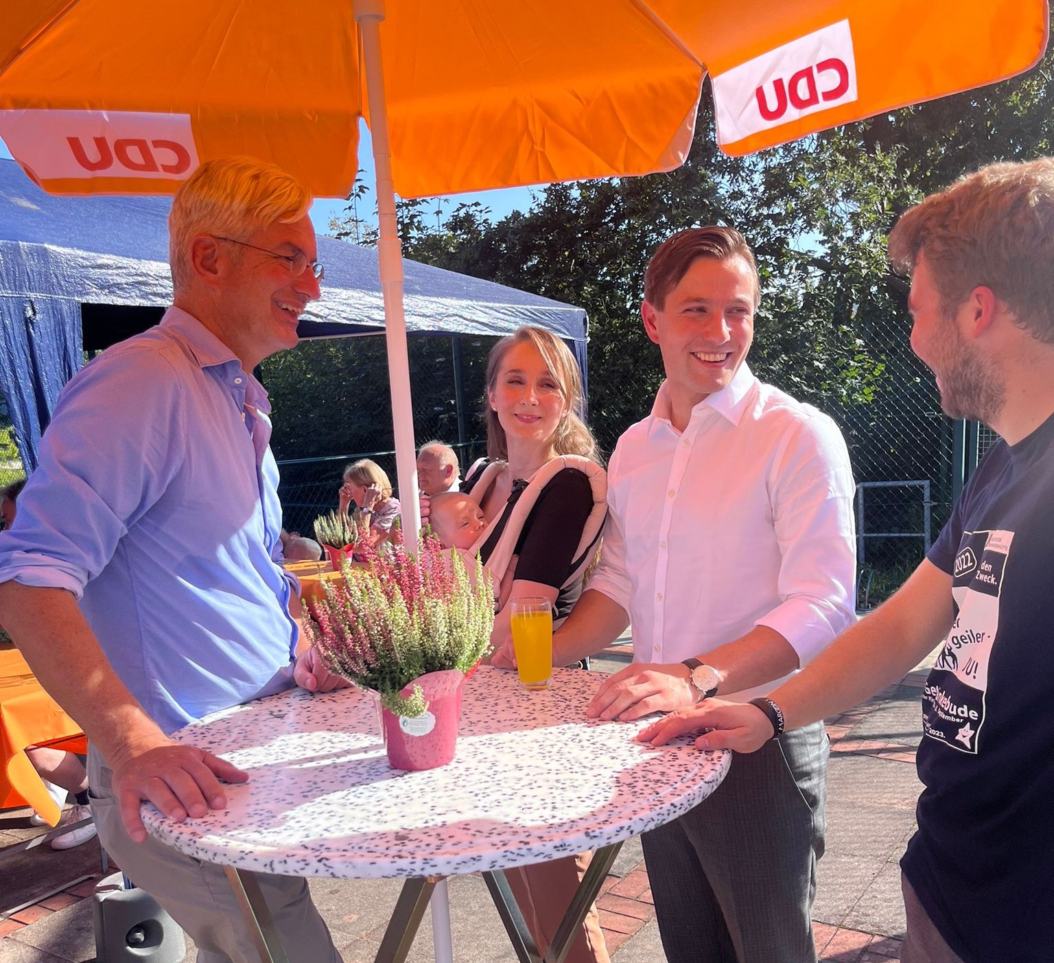 Sommerfest der CDU in Georgsmarienhütte Tim Worpenberg Johannes Bölscher Mathias Middelberg MdB
