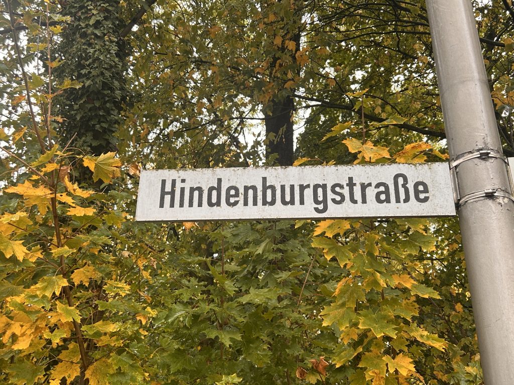 CDU-Ortsverband setzt sich für den Erhalt des Straßennamens „Hindenburgstraße“ ein